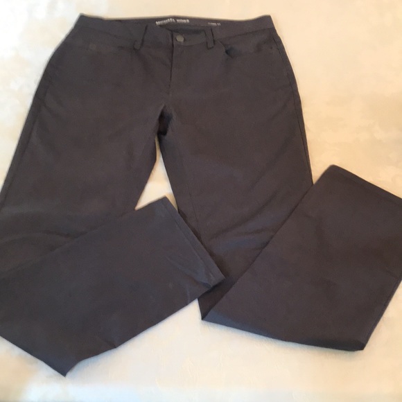 NWOT Michael Kors Grey smoke long flat front pants size 33 - Picture 5 of 7